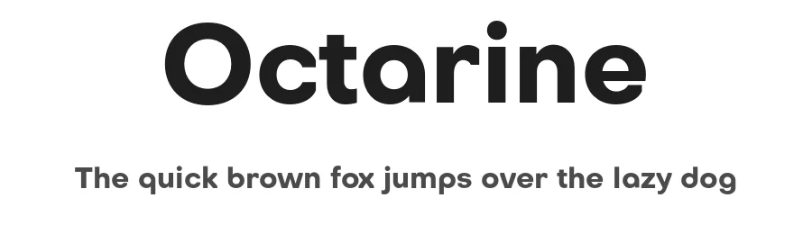 Octarine by Alexander Slobzheninov โ Sans Serif Font