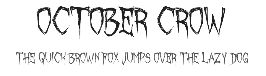 October Crow by Chad Savage β Script Handwritten Font