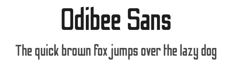 Odibee Sans by James Barnard - Barnard Co. Limited — Sans Serif Font