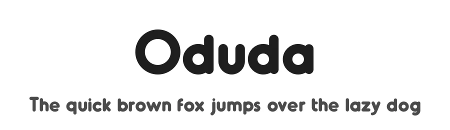 Oduda by Thom Niessink — Sans Serif Font