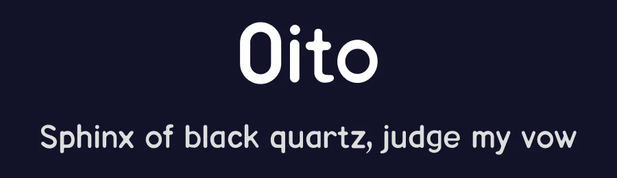 Oito — Sans Serif Font — thumbnail 2