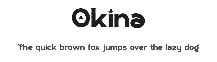 Okina by Jamaludin Ahmad Sahestya Dharma — Display Font