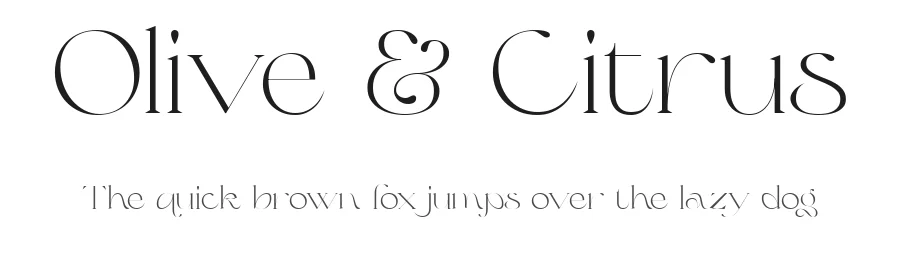 Olive & Citrus by Prio Nurokhim Aji β Serif Font