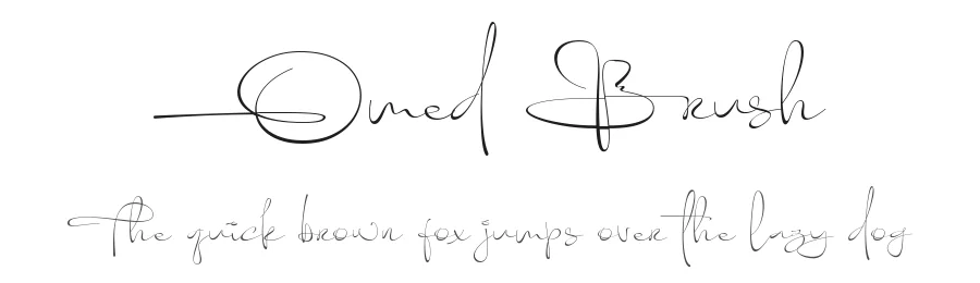 Omed Brush by Ny Indrayana — Script Handwritten Font