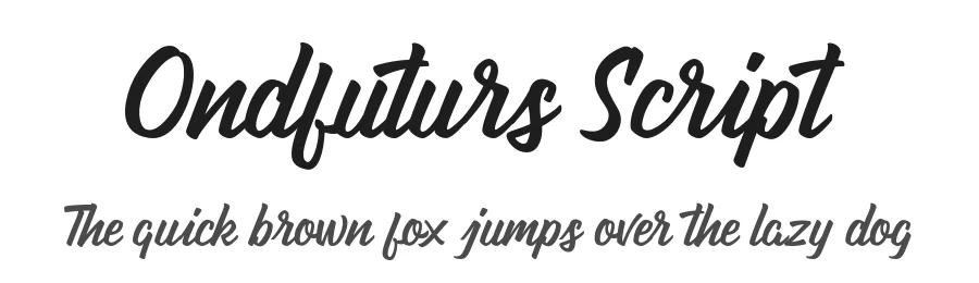 Ondfuturs Script — Script Handwritten Font