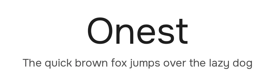 Onest by Andrey Kudryavtsev — Sans Serif Font