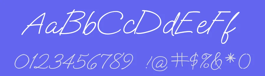 Oooh Baby by Robert E. Leuschke — Script Handwritten Font — thumbnail 3