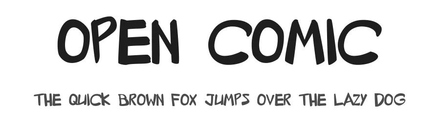 Open Comic — Script Handwritten Font