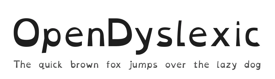 OpenDyslexic by Abbie Gonzalez — Sans Serif Font
