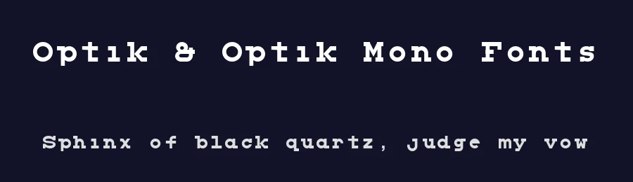 Optik & Optik Mono Fonts — Sans Serif Font — thumbnail 2
