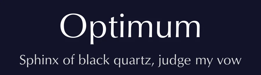 Optimum — Sans Serif Font — thumbnail 2