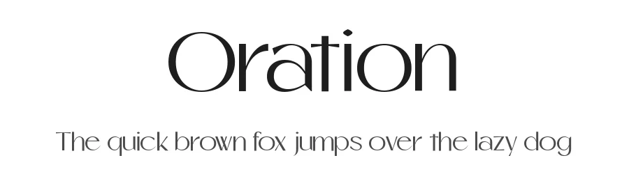 Oration by Ragamkata — Sans Serif Font