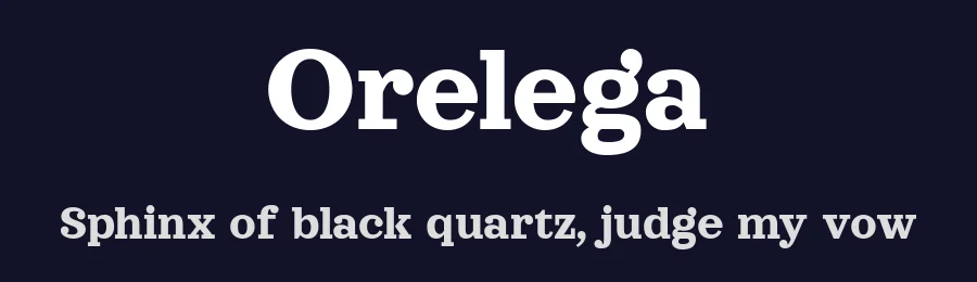 Orelega — Serif Font — thumbnail 2