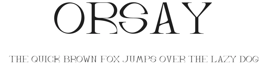 Orsay by Hugo Nicaise — Serif Font