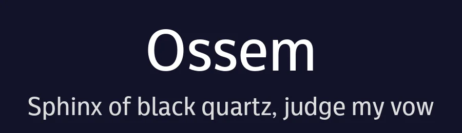Ossem by Alexander Nedelev & Kiril Semkov — Sans Serif Font — thumbnail 2