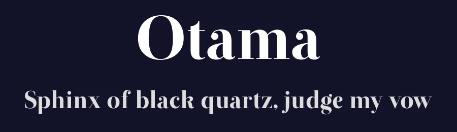 Otama — Serif Font — thumbnail 2