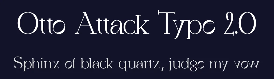 Otto Attack Type 2.0 by Ivan Tsanko — Serif Font — thumbnail 2