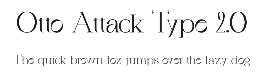Otto Attack Type 2.0 by Ivan Tsanko — Serif Font