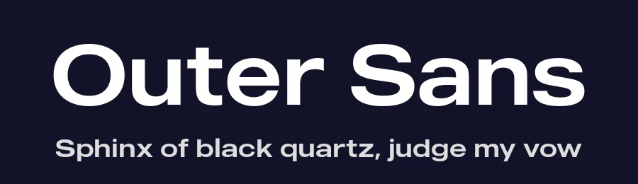 Outer Sans by MadeType — Sans Serif Font — thumbnail 2