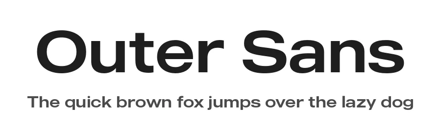 Outer Sans by MadeType β Sans Serif Font