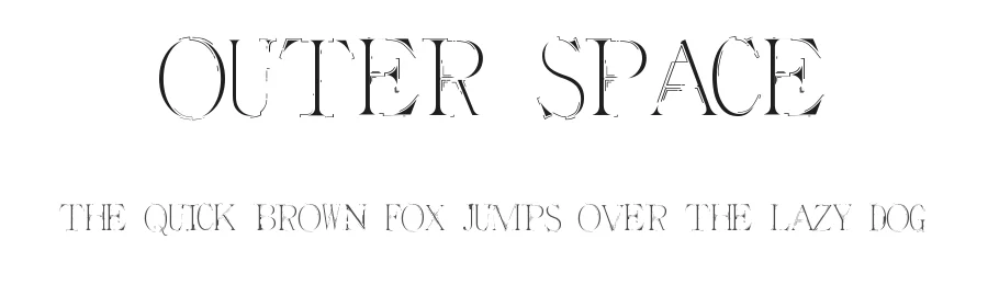 Outer Space — Serif Font