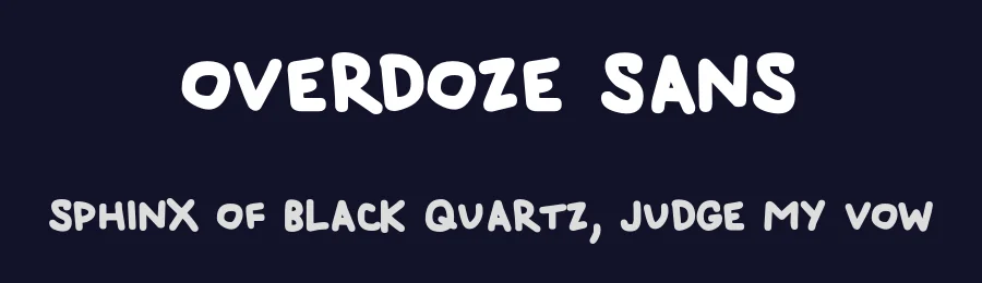 Overdoze Sans — Script Handwritten Font — thumbnail 2