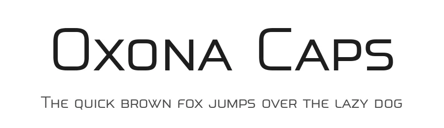 Oxona Caps by Fernando Haro — Display Font