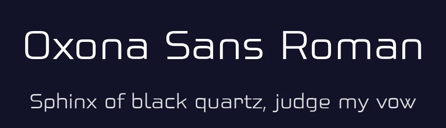 Oxona Sans Roman by Fernando Haro — Sans Serif Font — thumbnail 2