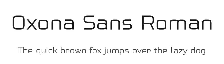 Oxona Sans Roman by Fernando Haro — Sans Serif Font