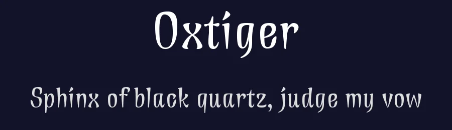 Oxtiger by 殷慈遠 — Script Handwritten Font — thumbnail 2