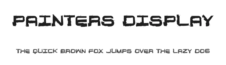 Painters Display by Muhammad Muammar — Display Font