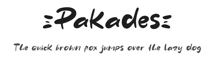 Pakades by Khurasan — Script Handwritten Font