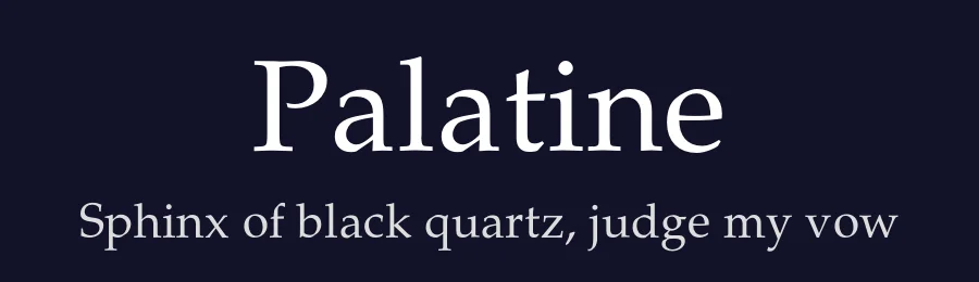 Palatine — Serif Font — thumbnail 2