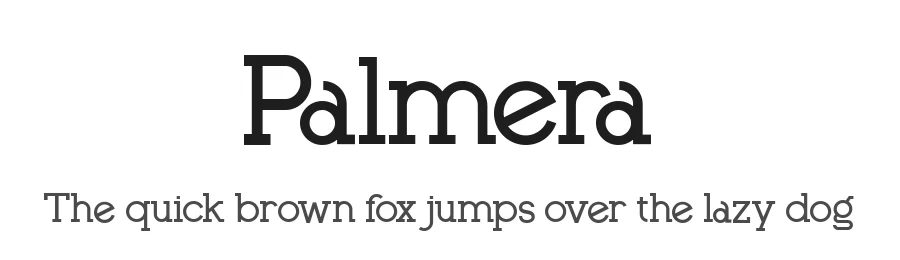 Palmera by Sayins — Slab Serif Font