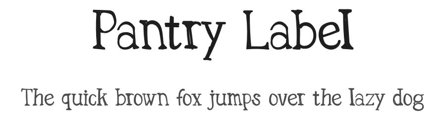 Pantry Label by Jelmer R — Script Handwritten Font