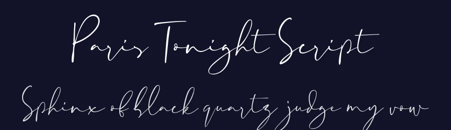 Paris Tonight Script by Muhamad Yusron  Billah — Script Handwritten Font — thumbnail 2