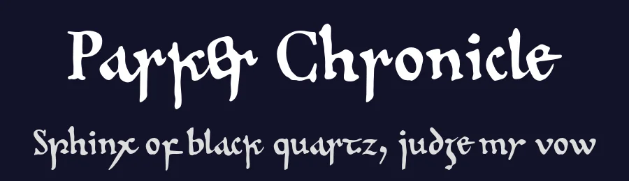 Parker Chronicle — Script Handwritten Font — thumbnail 2