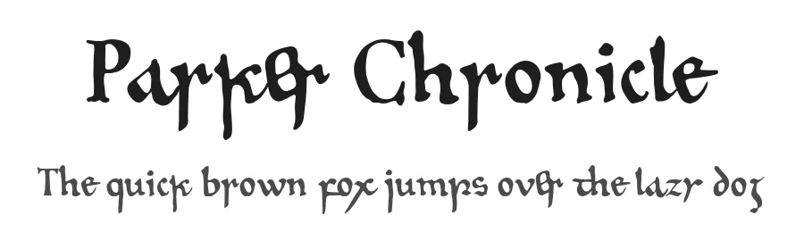 Parker Chronicle — Script Handwritten Font