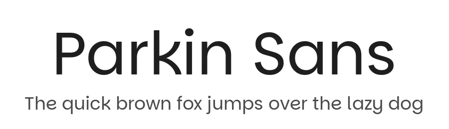 Parkin Sans by Red Stone, Indian Type Foundry — Sans Serif Font