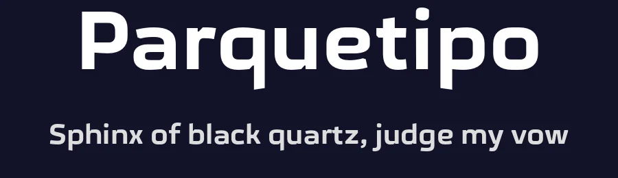 Parquetipo — Sans Serif Font — thumbnail 2