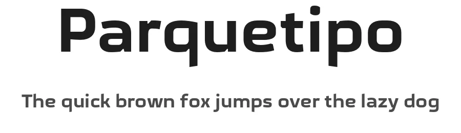 Parquetipo — Sans Serif Font