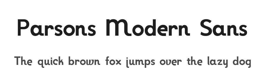 Parsons Modern Sans by Silva Shaleva — Sans Serif Font