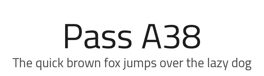Pass A38 by Michele Casanova, Accademia di Belle Arti di Urbino β Sans Serif Font