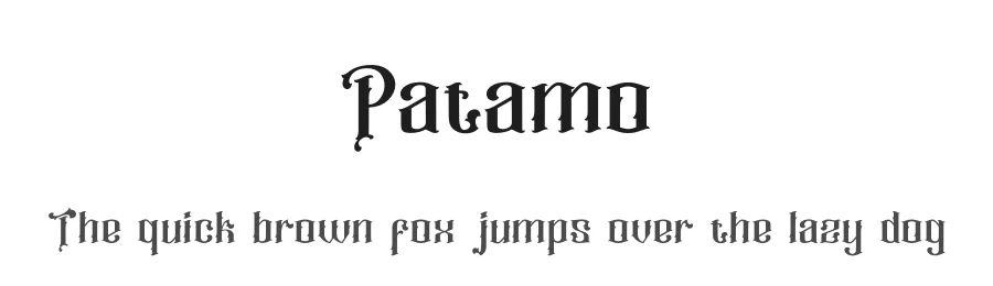 Patamo by Andrayogi — Display Font