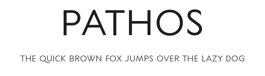 Pathos by Jens Kutilek — Sans Serif Font