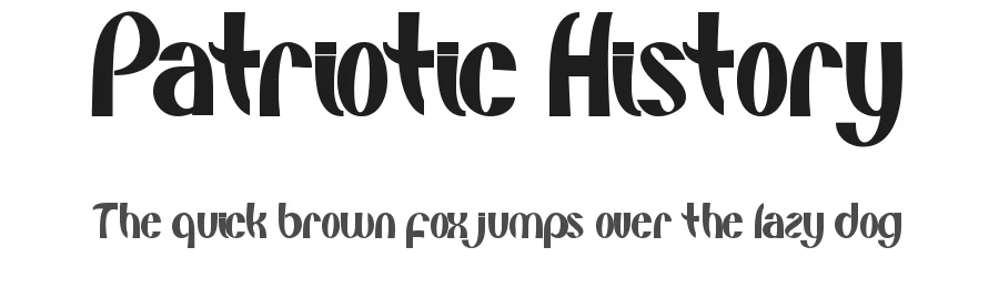 Patriotic History by Yoga Letter 2025 (Isroni Yoga Prasetya) — Display Font