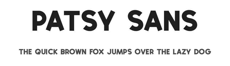 Patsy Sans by Vedran Vaskovic — Sans Serif Font