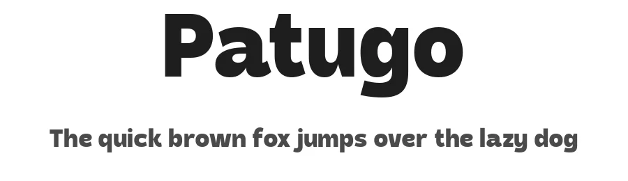 Patugo by Say Studio — Sans Serif Font