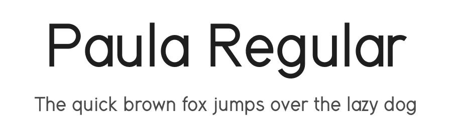 Paula Regular by Paolo Minola — Sans Serif Font
