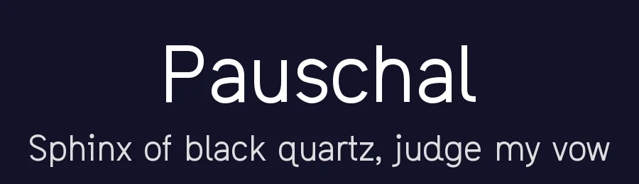 Pauschal — Sans Serif Font — thumbnail 2